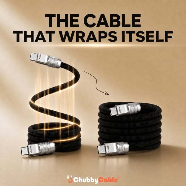 240W Magnetic Braided USB-C Fast Charging Cable | ChubbyCable