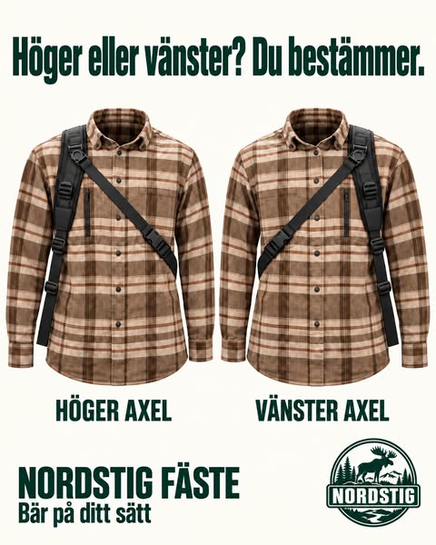 Din axel. Ditt sätt att bära.