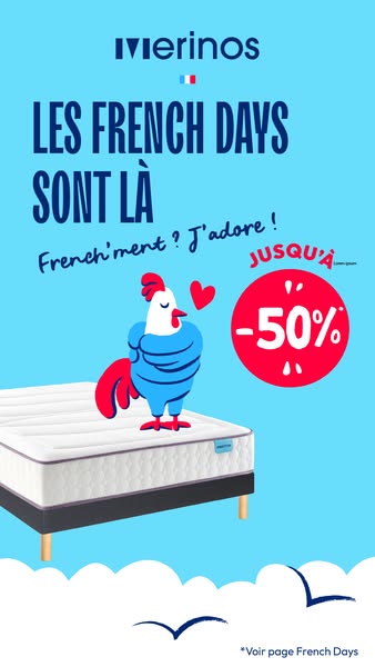 50% sur votre matelas