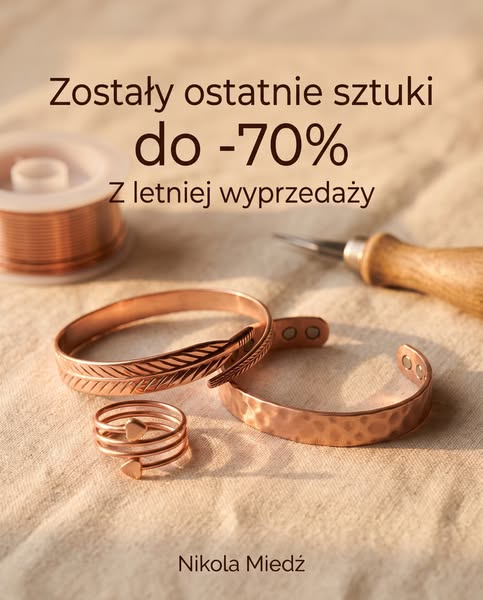 Miedź o czystości 99,9% wykonana przeze mnie