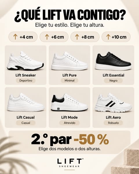 Gana hasta +10 cm de altura