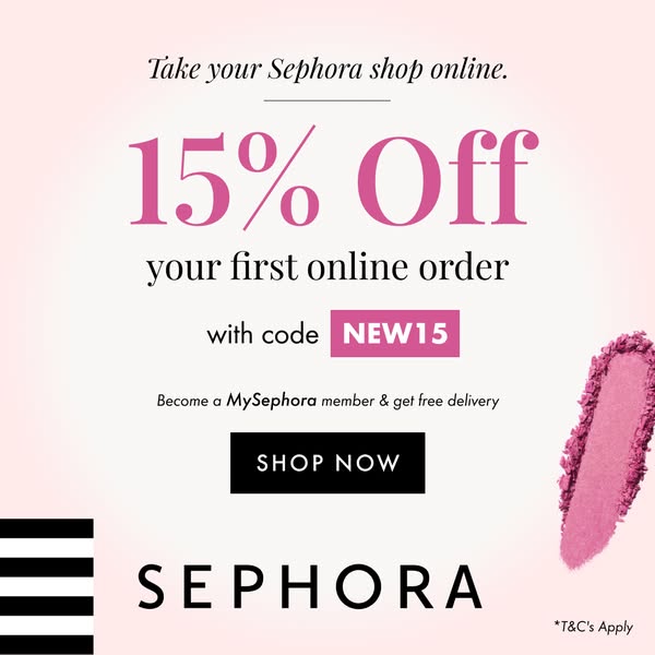 Your First Online Haul: 15% Off