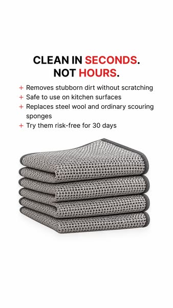 Remove burnt-on dirt – easily with just water