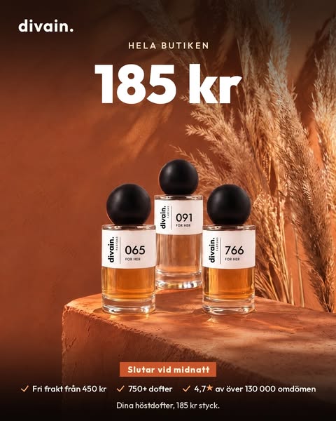 Alla parfymer för 185 kr