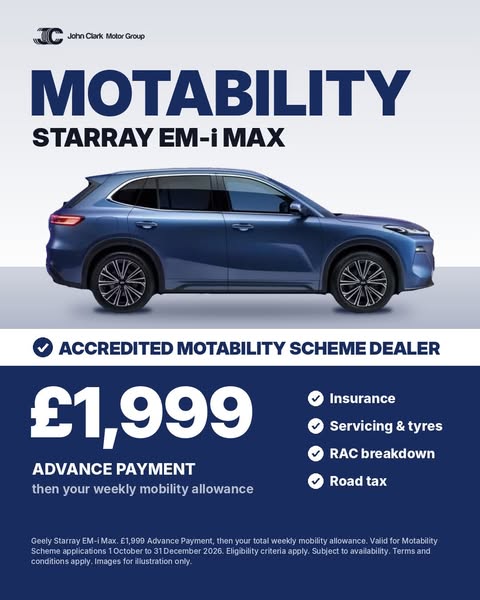 Motability Offers | Dundee, Stirling & Edinburgh | John Clark Geely