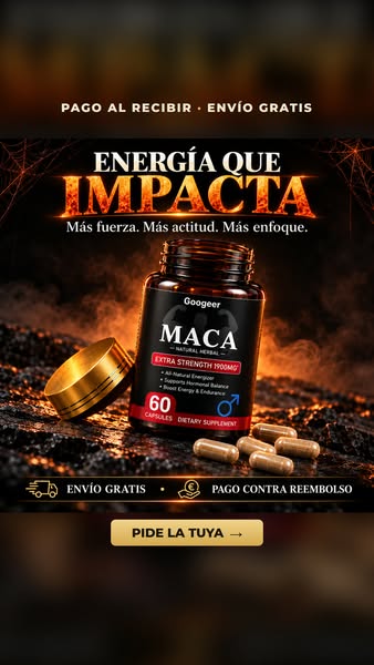 Maca 1900 mg · Envío gratis y pago al recibir