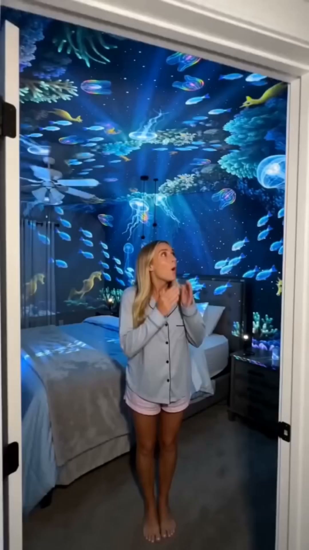 Transform your bedroom into a breathtaking galaxy.