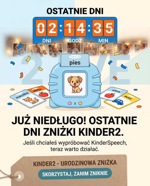 OSTATNIE DNI! KinderSpeech kończy 2 lata