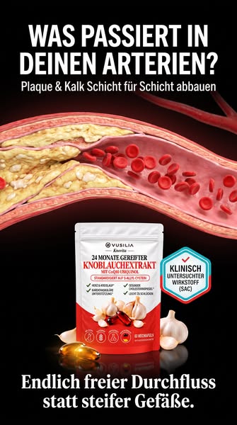 Freie Arterien, ruhiger Blutdruck.