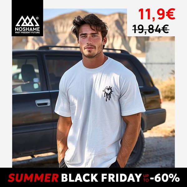T-shirt Noshame® Λευκό με τύπωμα - 3025207