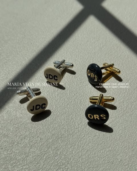 Gemelos de cerámica hechos a mano