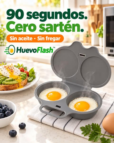 Huevos perfectos en 90 segundos