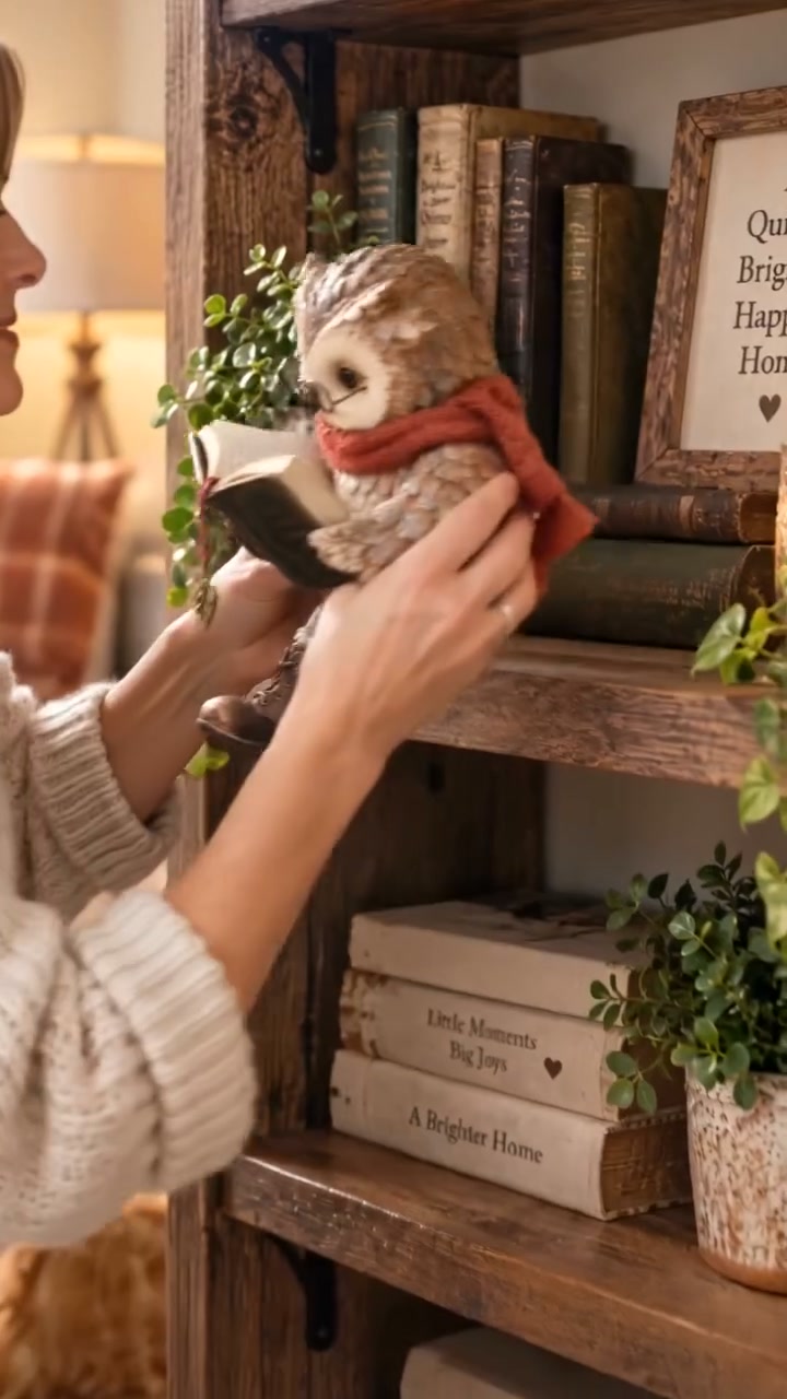 Lezende Uil Decoratie (Breng sfeer & warmte in je leeshoekje)