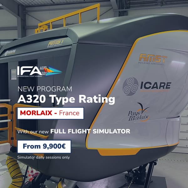 New: A320 Type Rating in France - From 9,900€