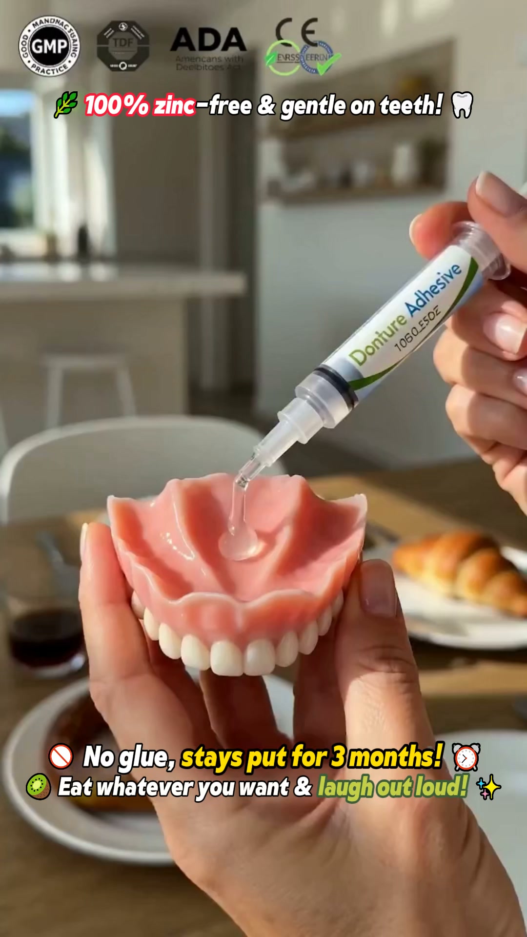 SL‑Denture Adhesive Kit – Improved Fit For Daily Denture Wear!