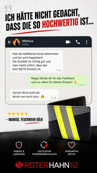 Feuerwehr Geldbörse