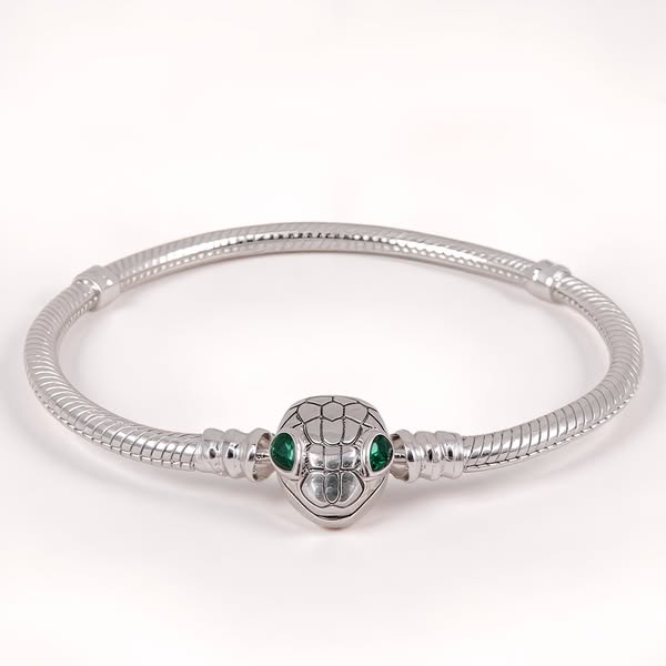 Bransoletka do charms ŻMIJA Typu Pandora srebrna wąż 17 cm