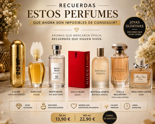 Perfumes que creías perdidos