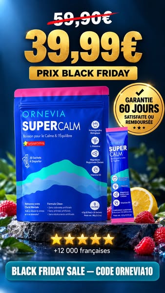 Black Friday Ornevia : −50% + Cadeau