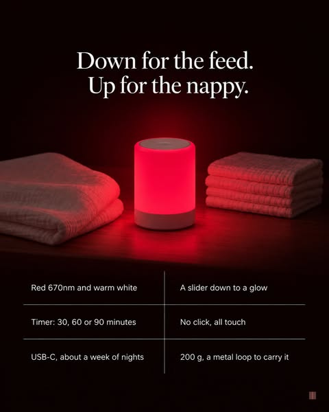 Not a red bulb. A 670nm lamp made for night feeds.