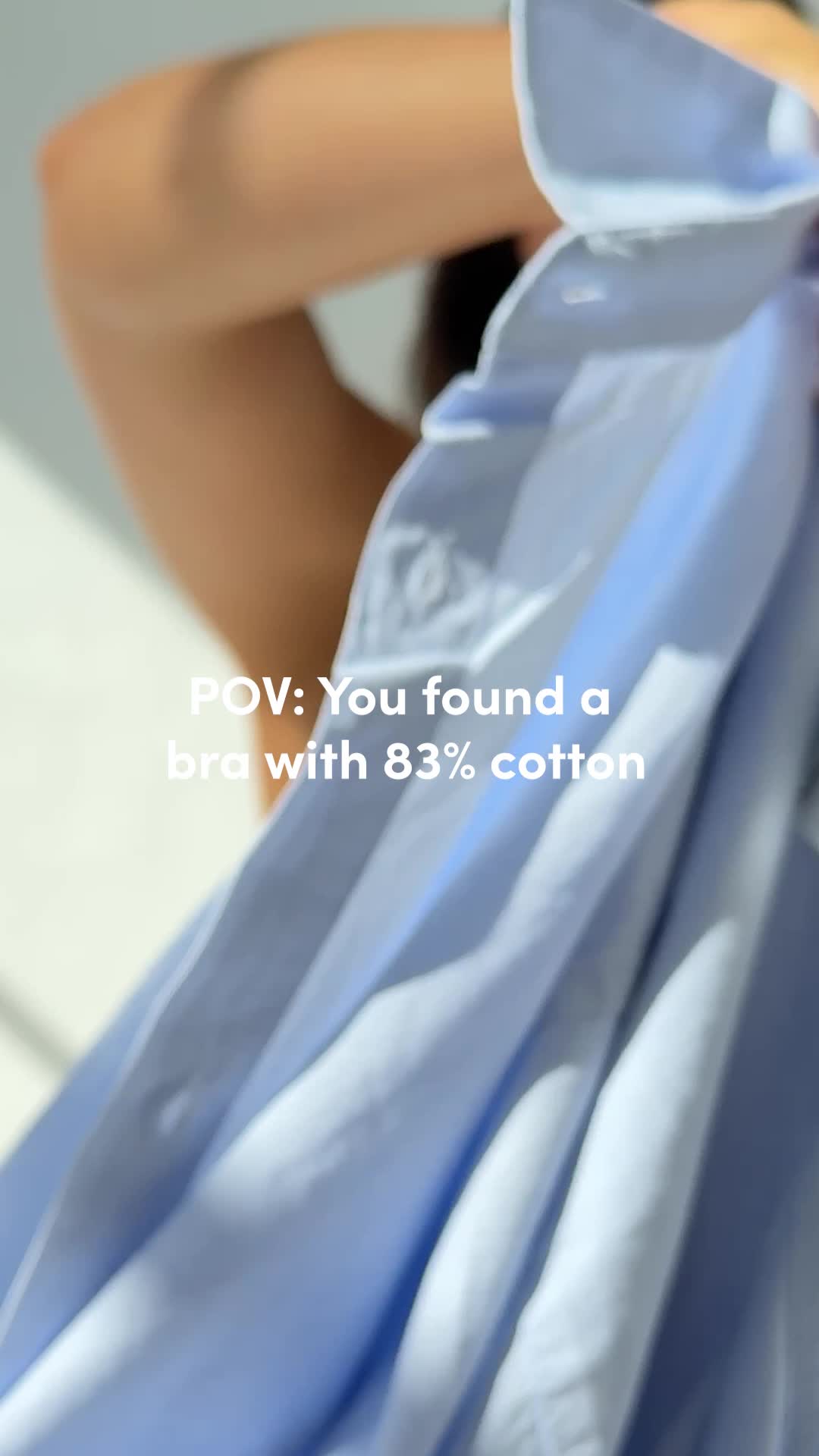 Cotton bra
