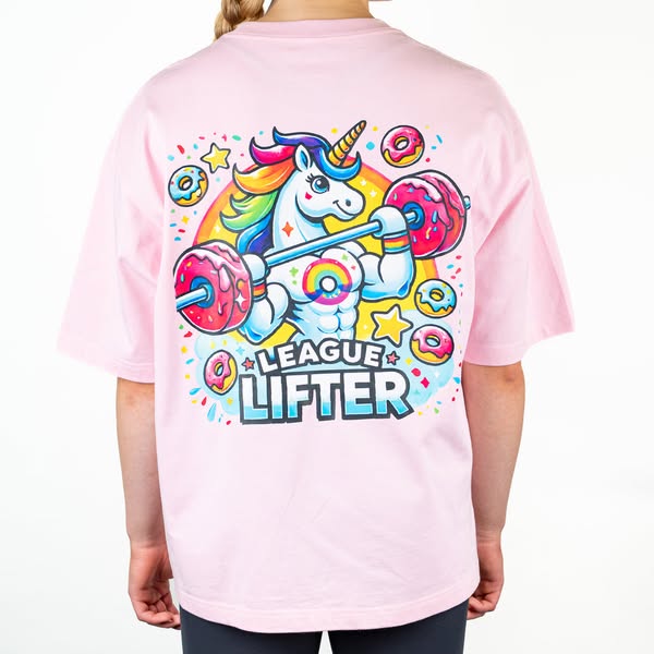 ELITE League Lifter oversized yksisarvinen, T-paita
