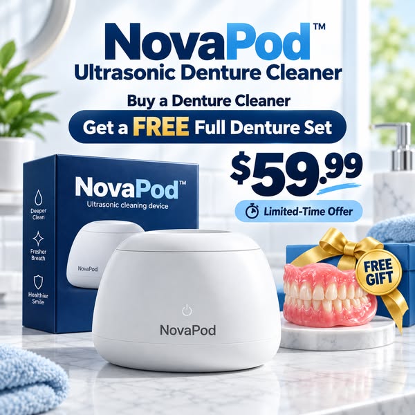 Ultrasonic Deep Cleaner for Dentures | Only $49.99 Today, Free Shipping!