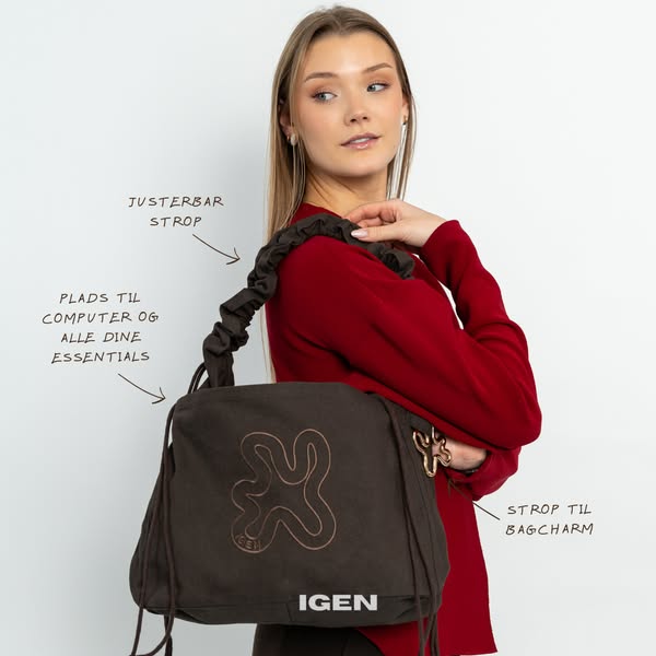 Brown Midi Shopper