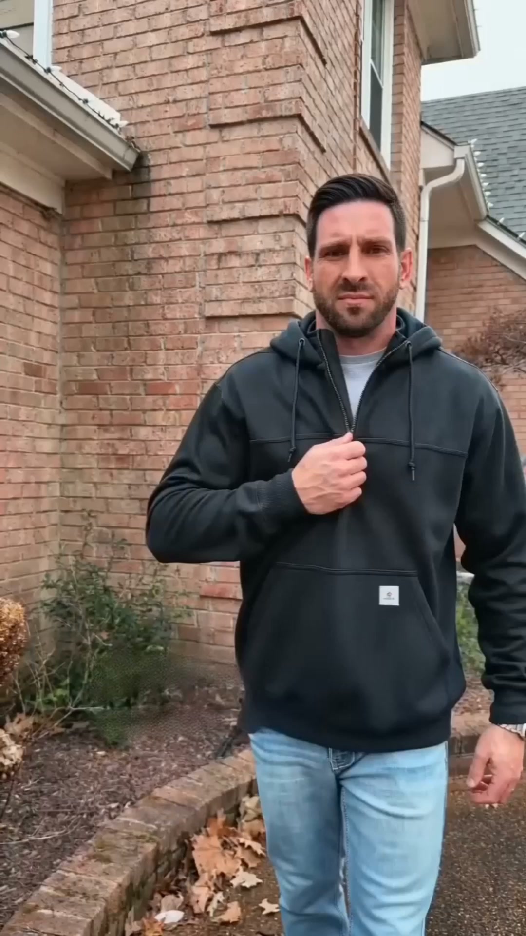 Men’s Water-Resistant Fleece Work Hoodie