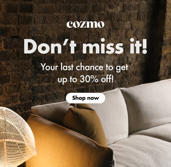 15% Off. £100 Delivery & Assembly, On Us.