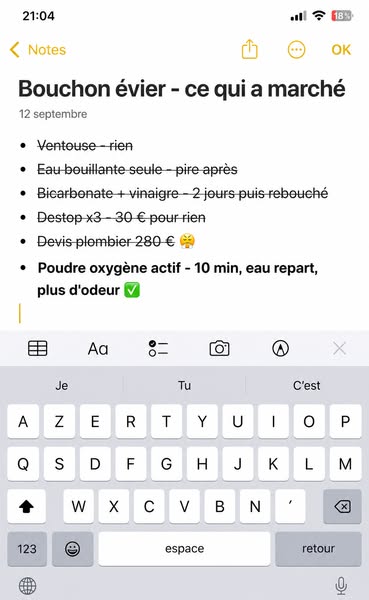 La liste que tout le monde écrit
