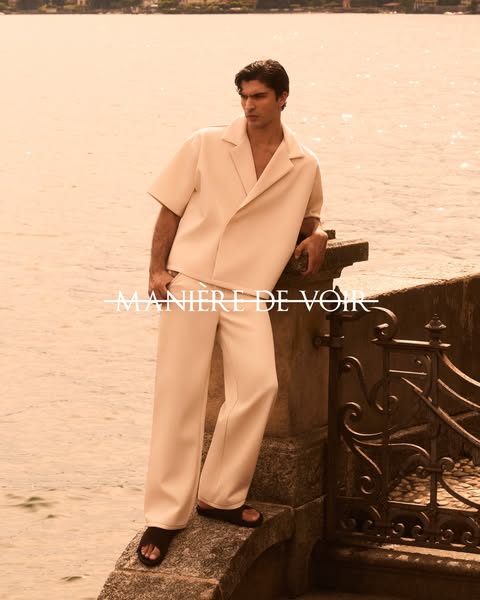 Abel - Boxy Twill Double Breasted Shirt - Cream
