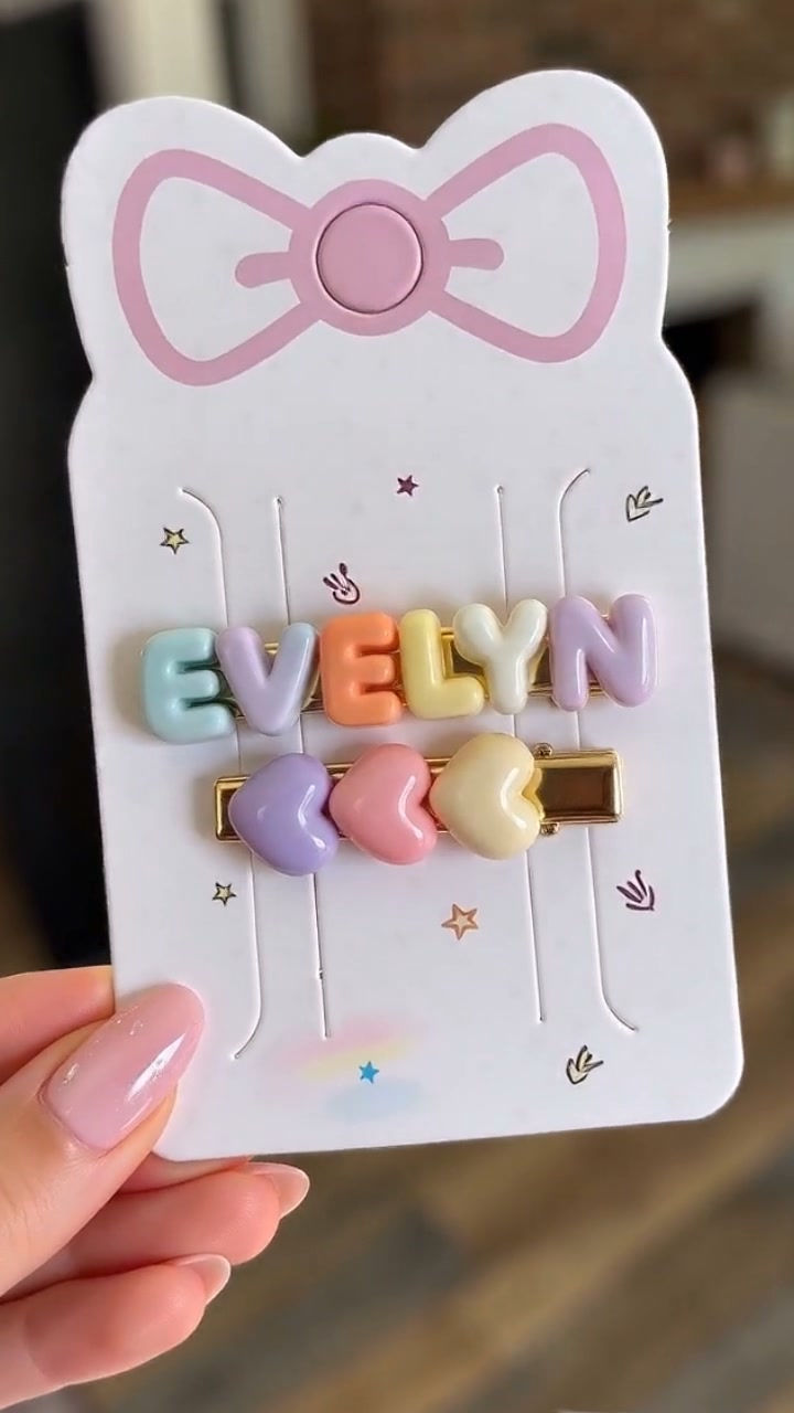 Personalized Girls Lovely Colorful Hair Clip