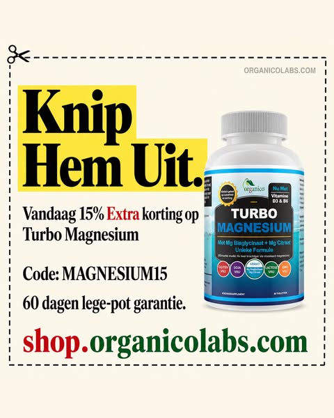 Vandaag 15% extra korting op Turbo Magnesium