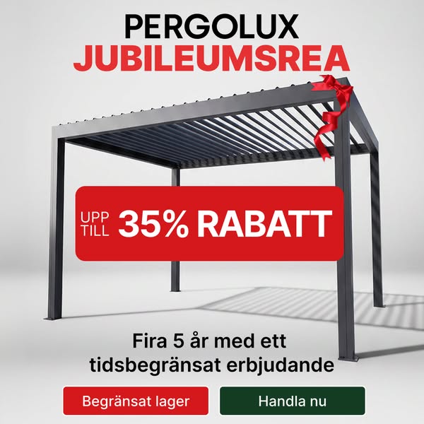 Förläng utesäsongen med 25 % rabatt!