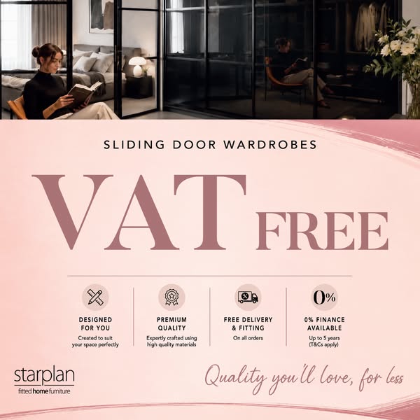 Sliding Wardrobes: VAT Free