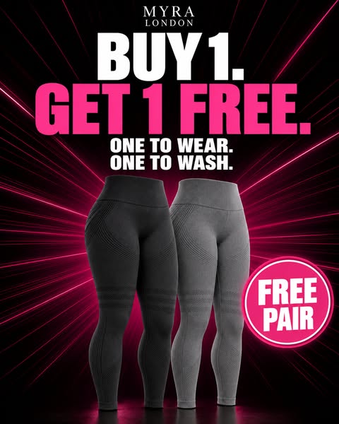 Buy One, Get One FREE on all Leggings!