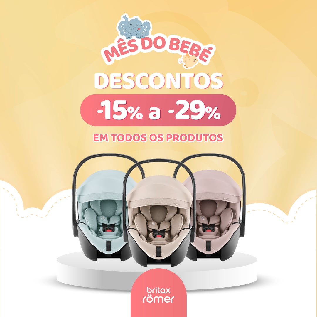 Mês do Bebé BRITAX RÖMER -15% a -29% DESCONTO
