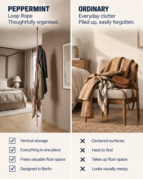 Less mess. More space. A home for everything.