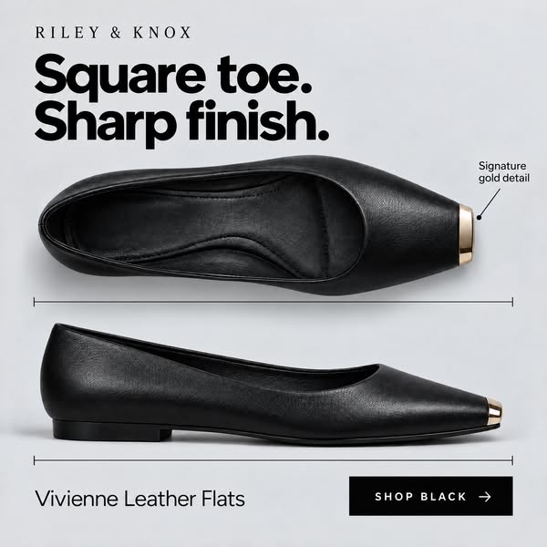 Vivienne Leather Flats