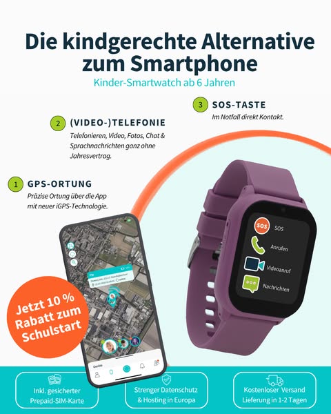Smartwatch für Kinder ab 6 Jahren