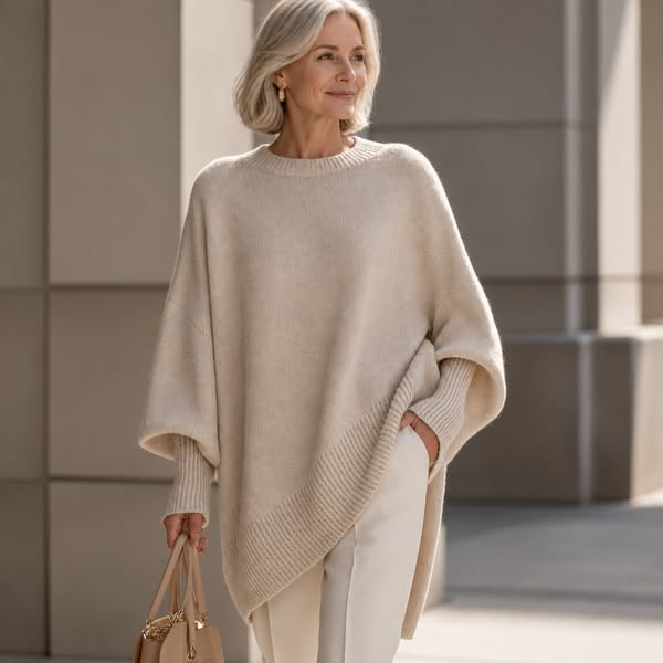 The jumper that drapes over everything you'd rather cover. Isolde — £39.95.