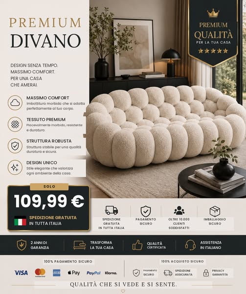 Divano Bolla di Design