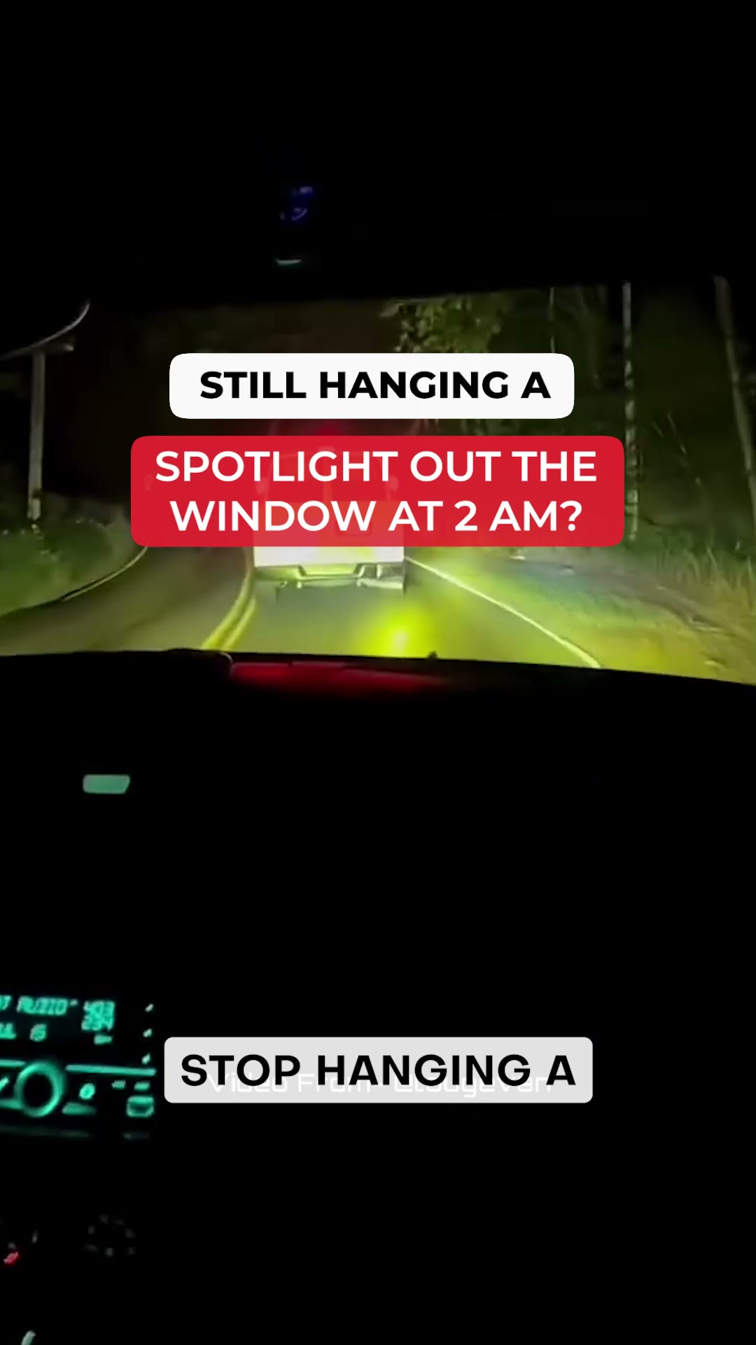 Point Your Light From the Driver's Seat