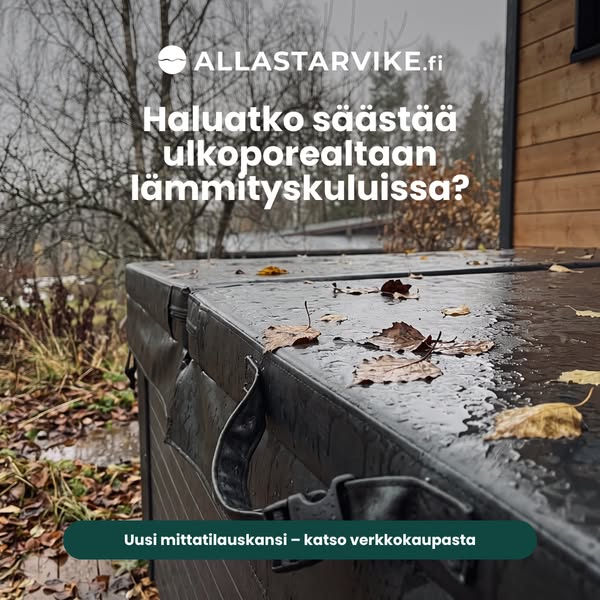 Lämpökannet ulkoporealtaisiin