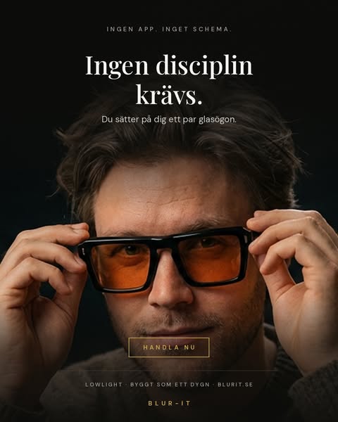 Ingen app. Inget schema. Ingen disciplin.
