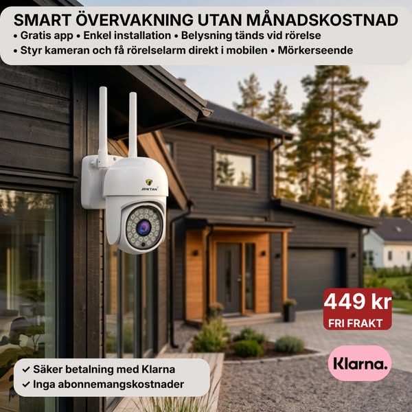 WiFi-kamera 360° – 449 kr