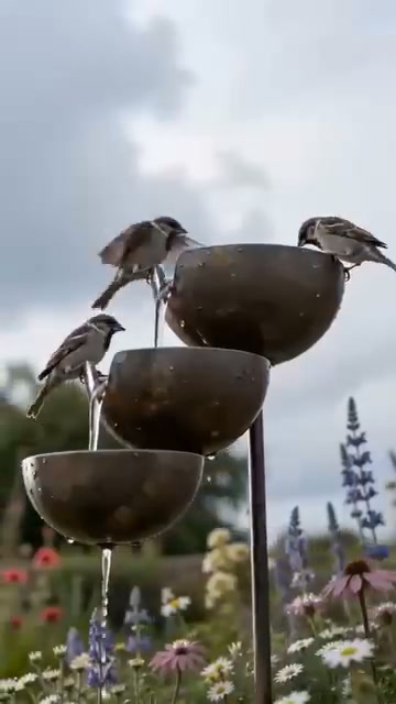 50% op ons rustieke vogelbad!