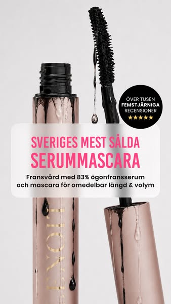 Revolutionerande hybrid av serum och mascara, för längre och fylligare fransar.