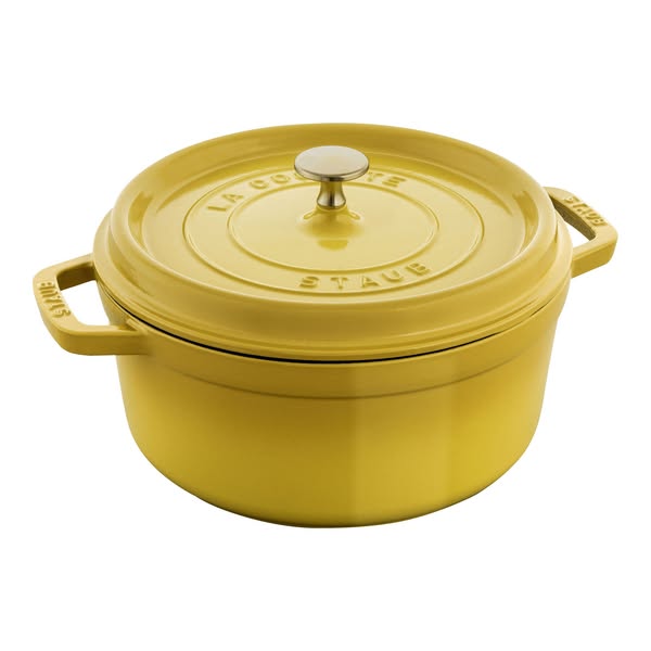 Staub La Cocotte 24 cm round Cast iron Cocotte citron